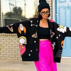 Dressed in LALA Original - Wish You Were Here Oversized Cardigan